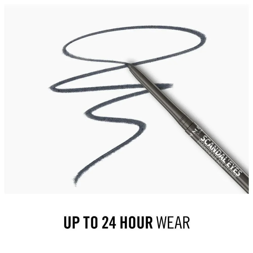Rimmel London Exaggerate Waterproof Eye Definer Eyeliner 262 Blackest Black 0.01